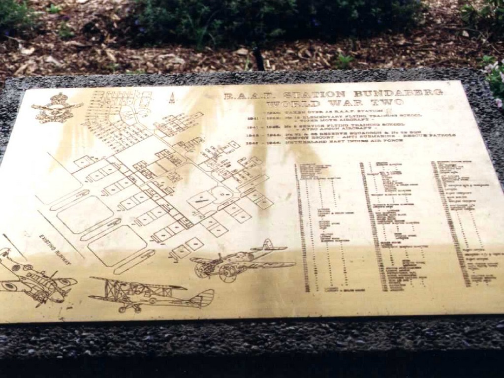 Bundaberg RAAF Station Memorial - Plaque