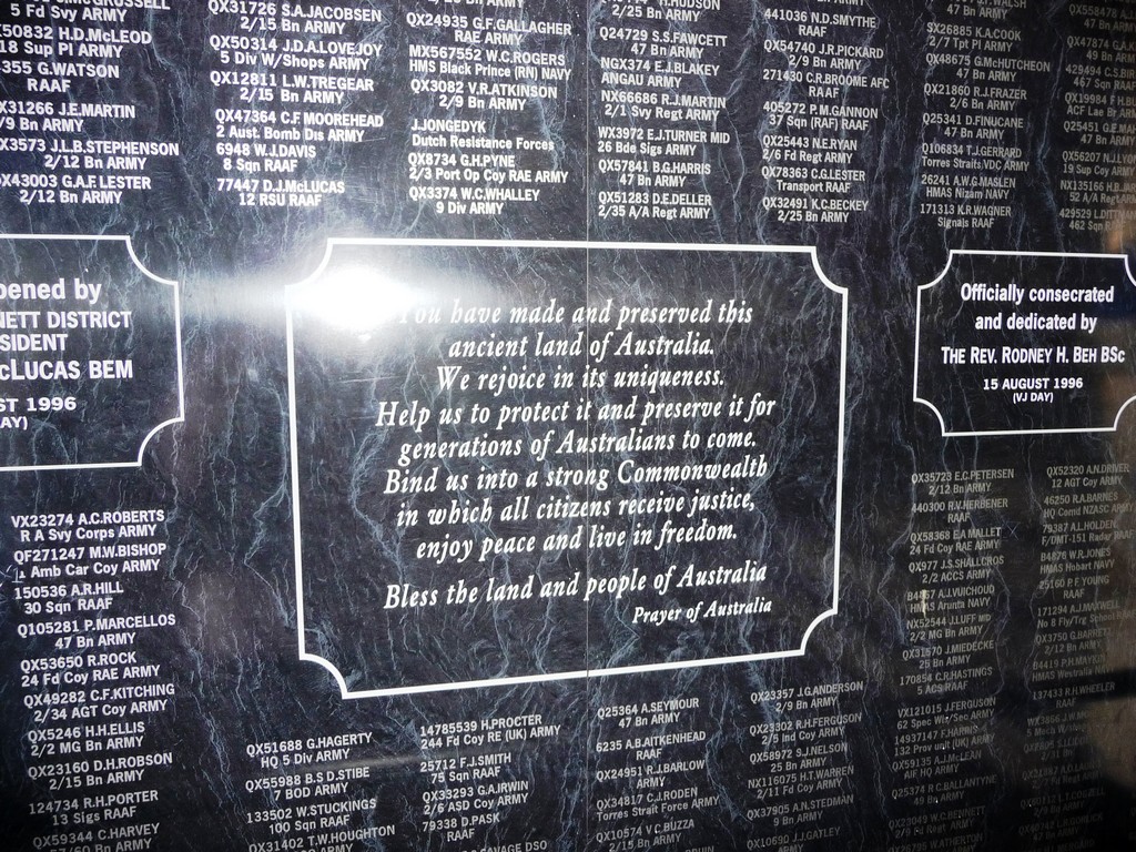 Bundaberg RSL Australia Remembers Wall
