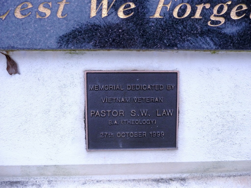 Bundaberg Vietnam War Memorial - 2009
