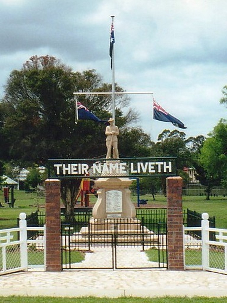 Bundamba War Memorial Digger and Park Entrance Gates