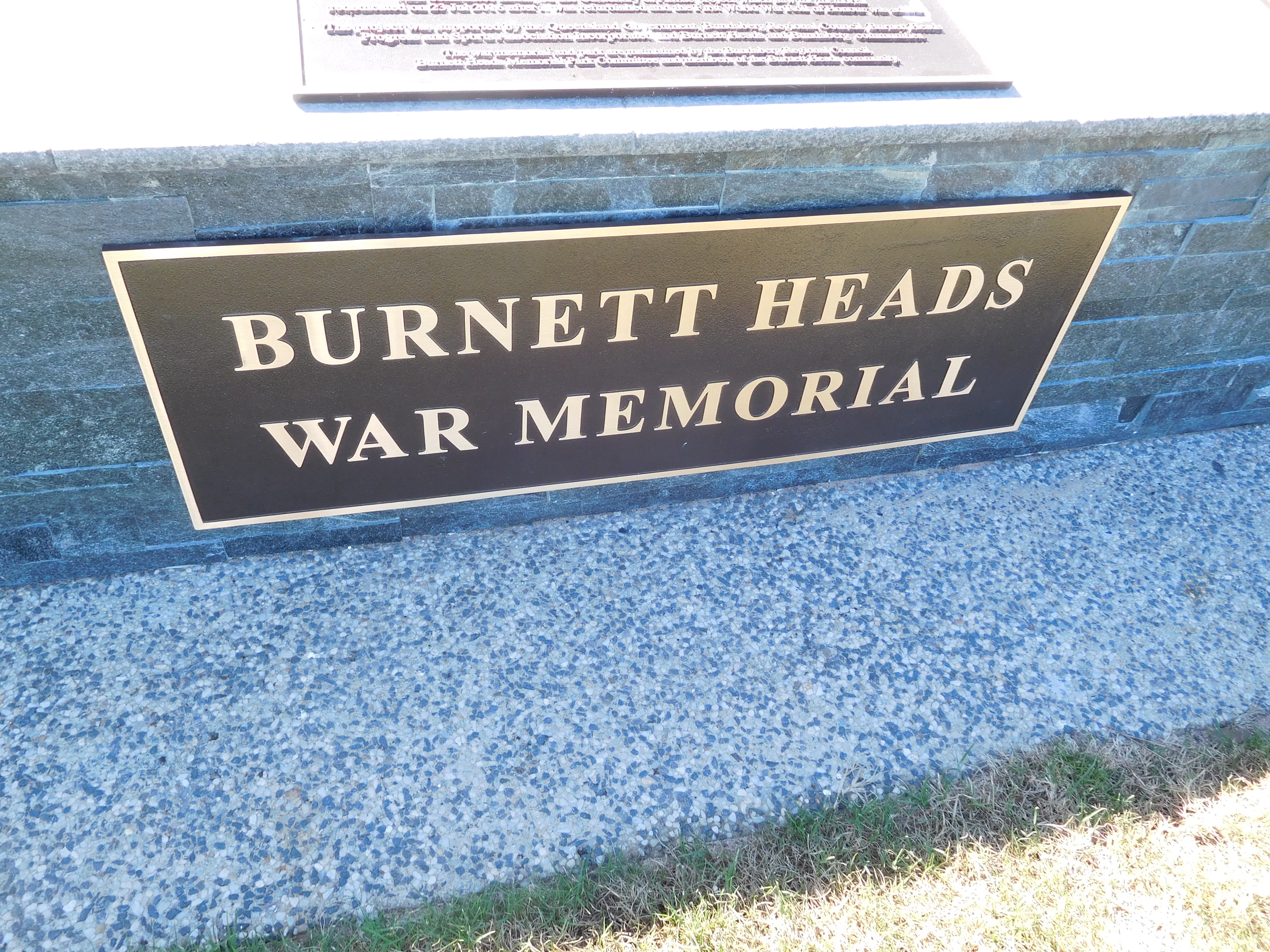 Name of memorial, south face of wall, left hand side