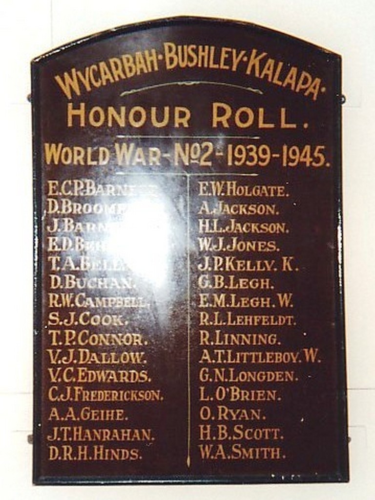 Bushley Church Honour Board