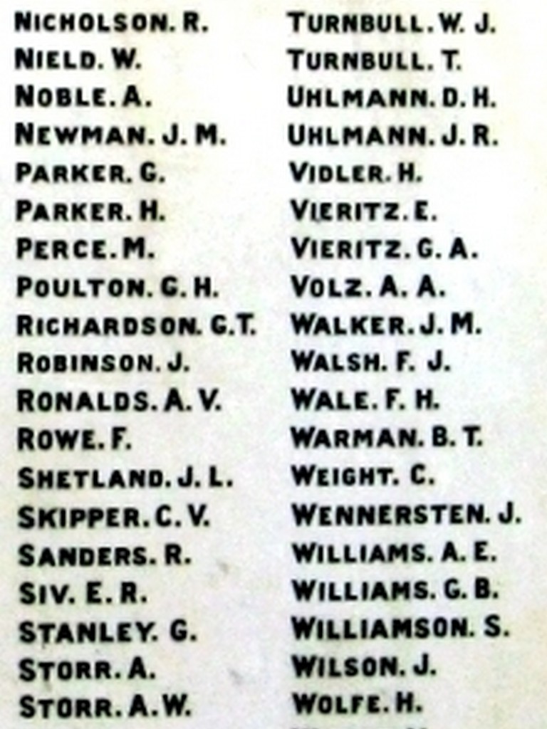 Caboolture District Roll of Honour WWI