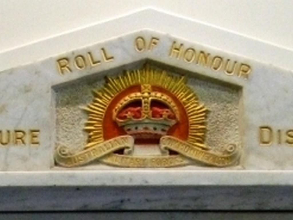 Caboolture District Roll of Honour WWI