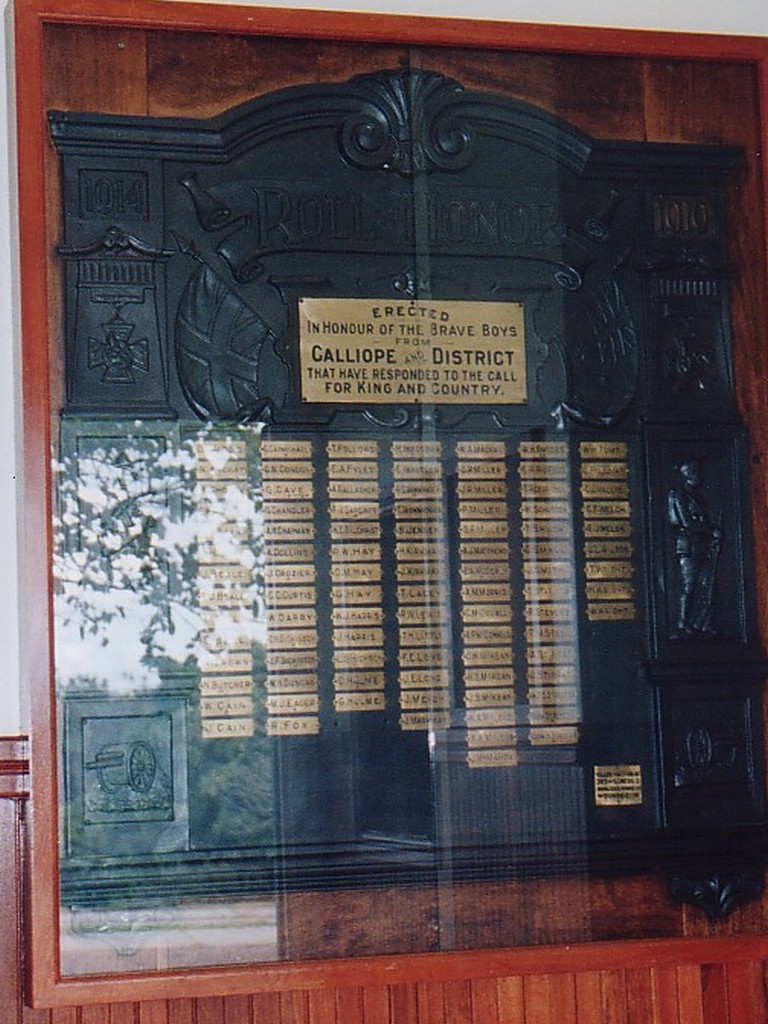 Calliope and District Roll of Honour