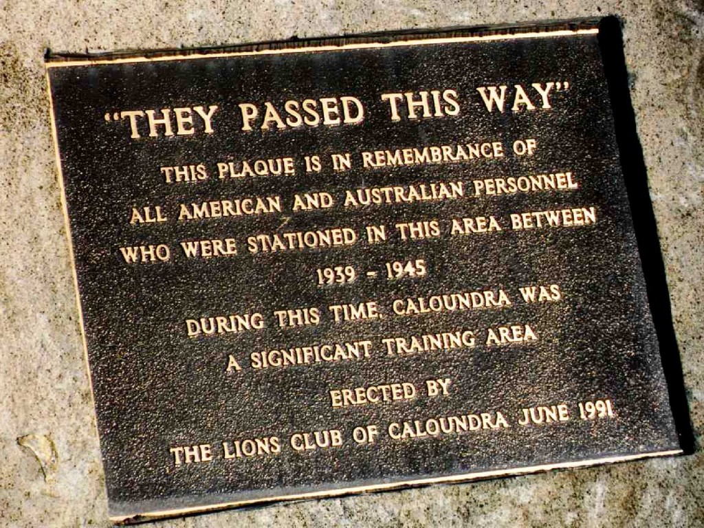 Photo of Caloundra Lighthouse Hill U.S.A and Australian Forces Stone