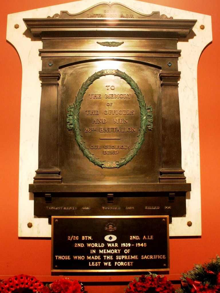 26th and 2/26th Australian Infantry Battalions Memorial