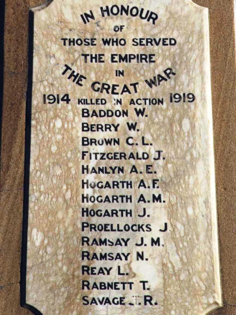 Cambooya War Memorial - Plaque