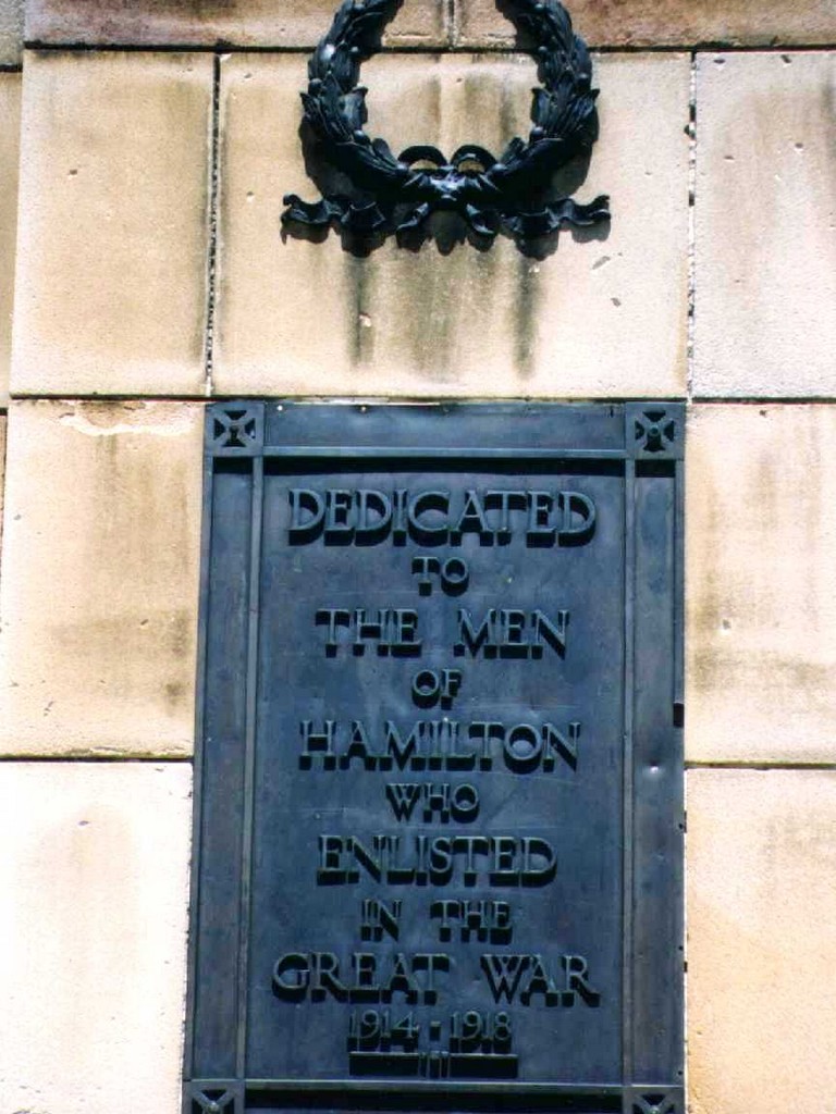 Cameron Rocks War Memorial - Plaque and a wreath
