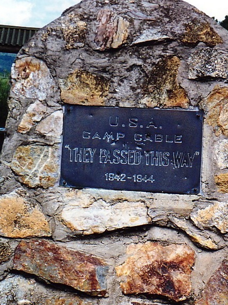 Camp Cable USA Memorial Cairn