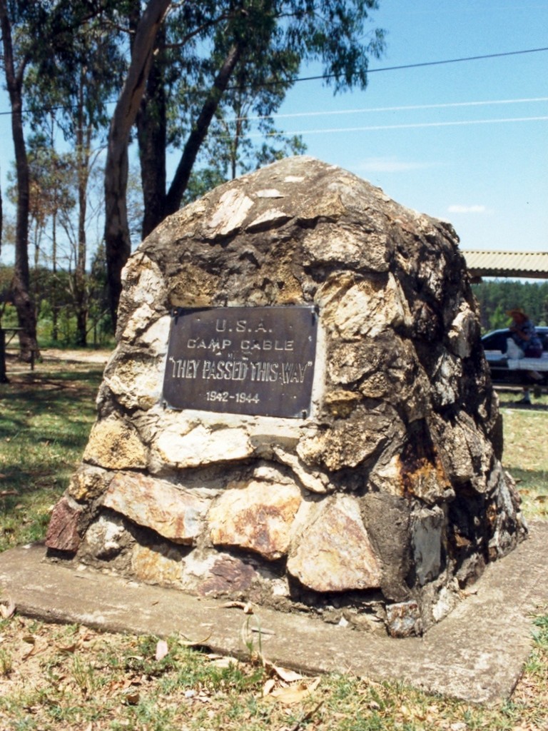 Camp Cable U.S.A. Memorial Cairn