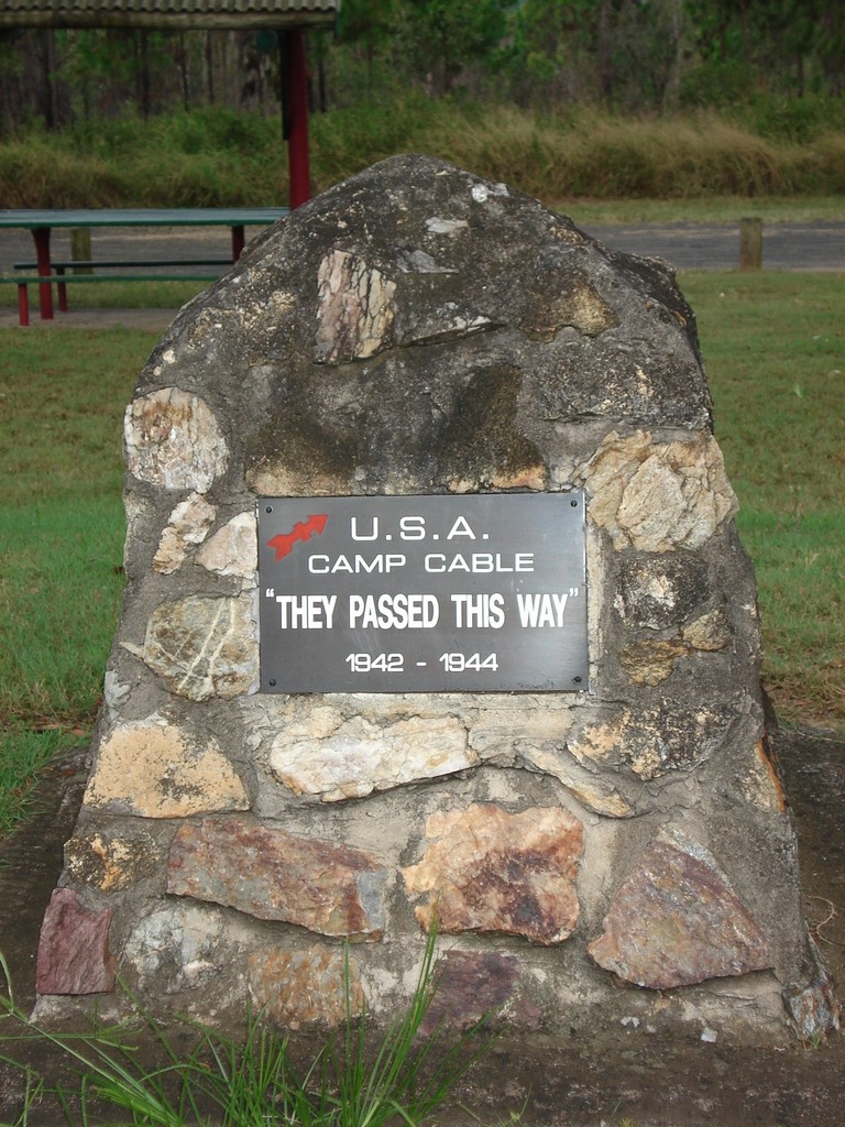 Camp Cable USA Memorial Cairn