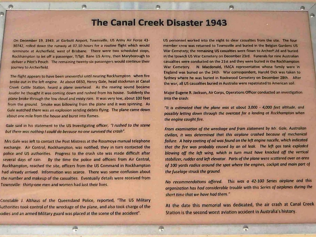 Canal Creek War Memorial WWII (2012)