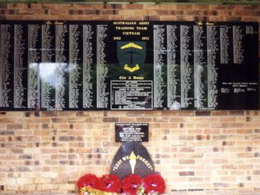 Canungra Australian Army Training Team Vietnam Memorial