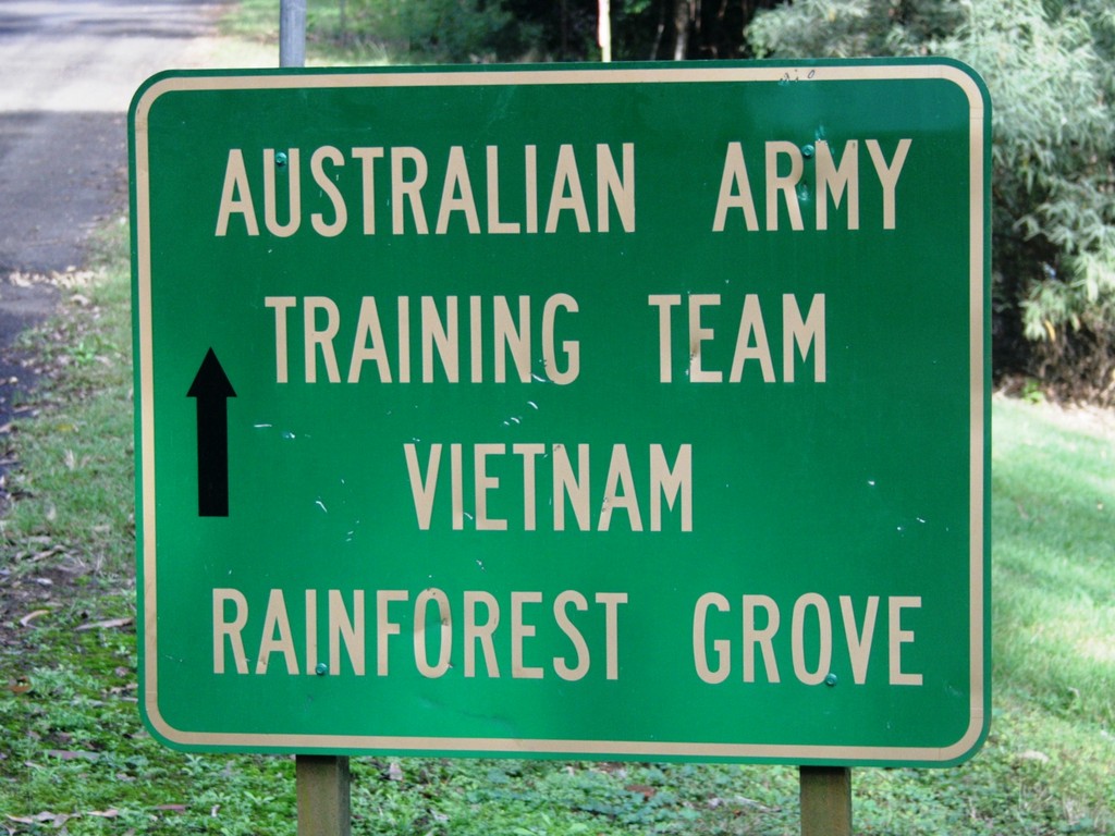 Canungra AATTV Memorial - sign