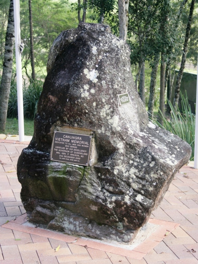 Canungra Vietnam Memorial - main memorial stone