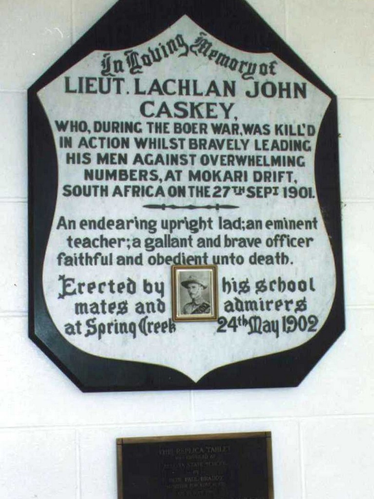 Caskey Memorial Tablet (Allora)