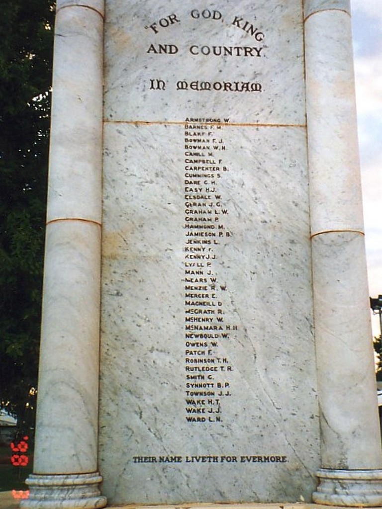 Charleville War Memorial - WWI Panel