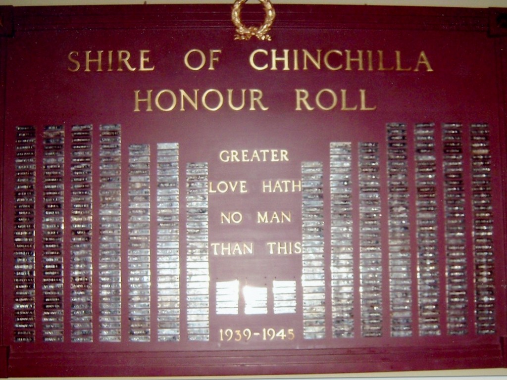 Chinchilla Civic Centre Honour Board