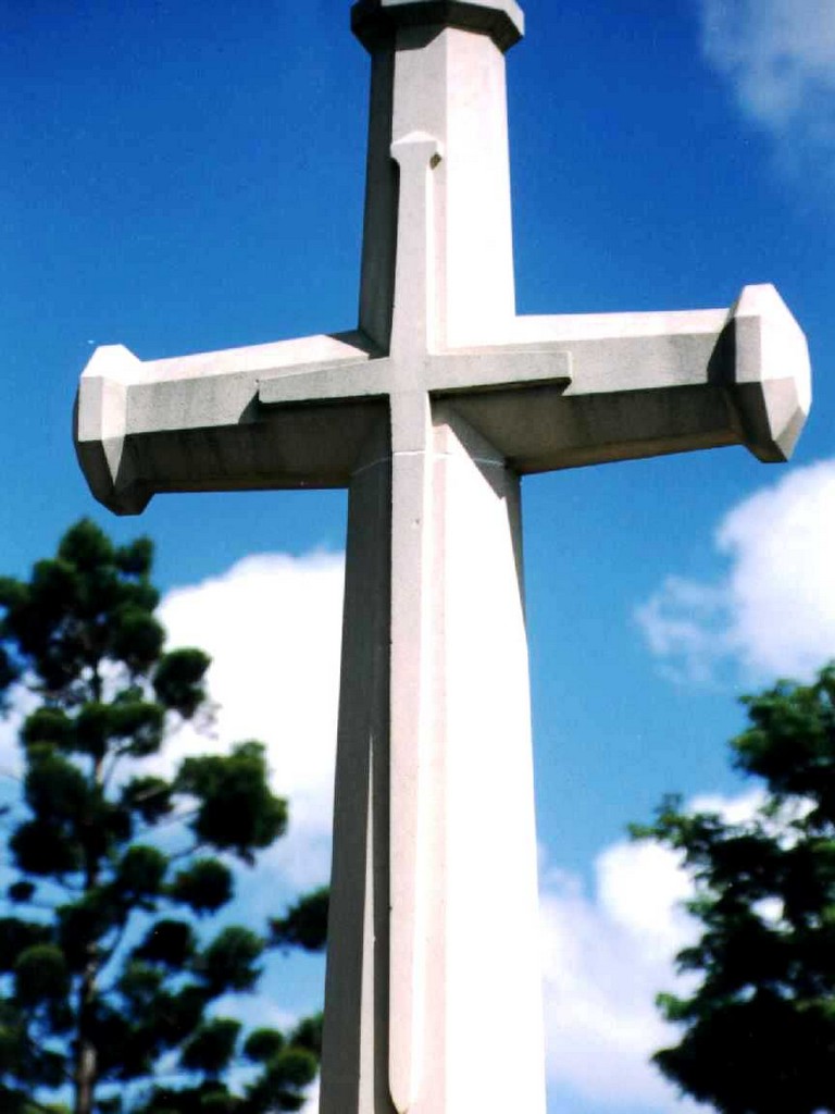 Clayfield St Columbs Church Cross of Sacrifice - Detail