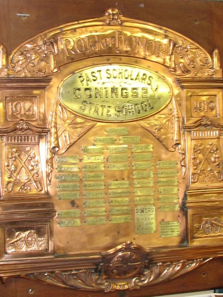 Coningsby State School 1914-1919 Roll of Honor