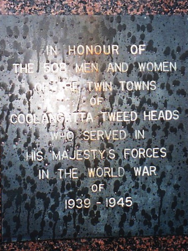 Coolangatta-Tweed Heads WWII War Memorial