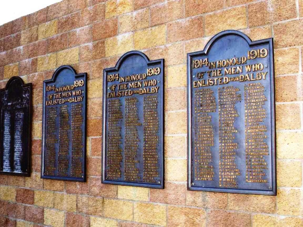 Dalby RSL WWI Roll of Honour