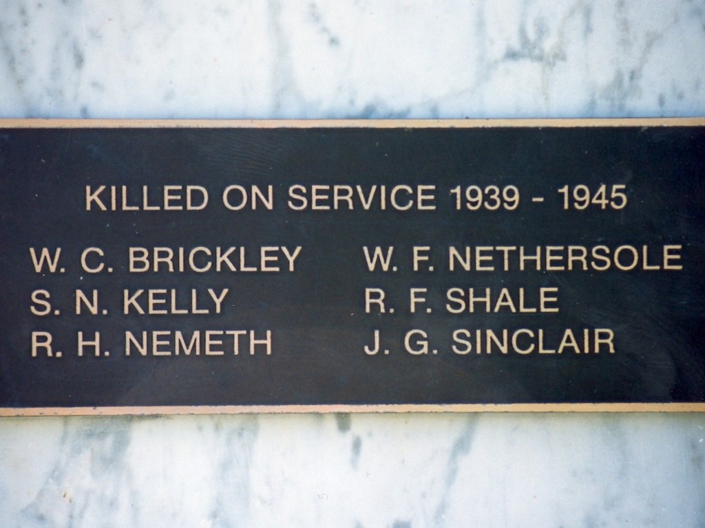 Dayboro War memorial - WW2 Plaque