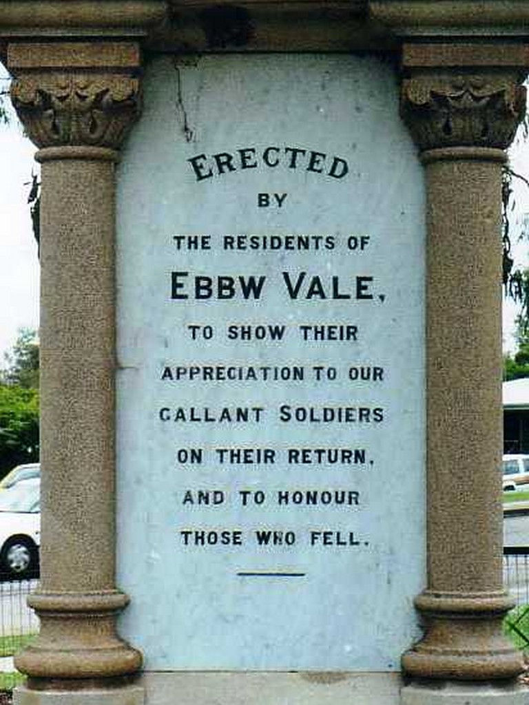 Ebbw Vale War Memorial (Digger) Panel