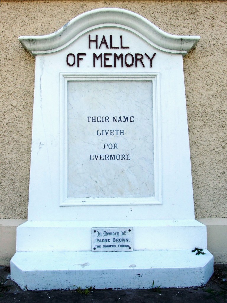 Enoggera Hall of Memory - Commemoration plaque