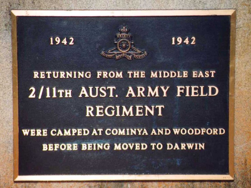 Esk 2/11th Australian Field Regiment Memorial Plaque