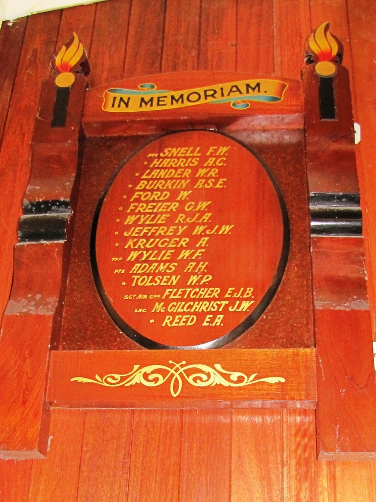 Eudlo 1939–1945 In Memoriam Honour Board