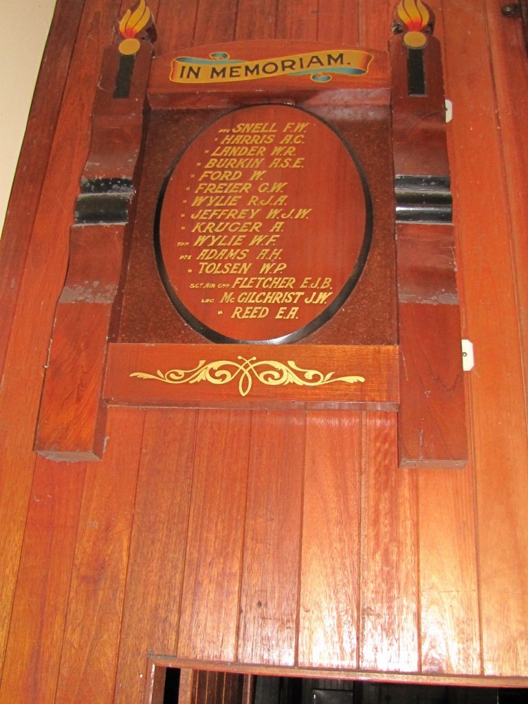 Eudlo 1939–1945 In Memoriam Honour Board