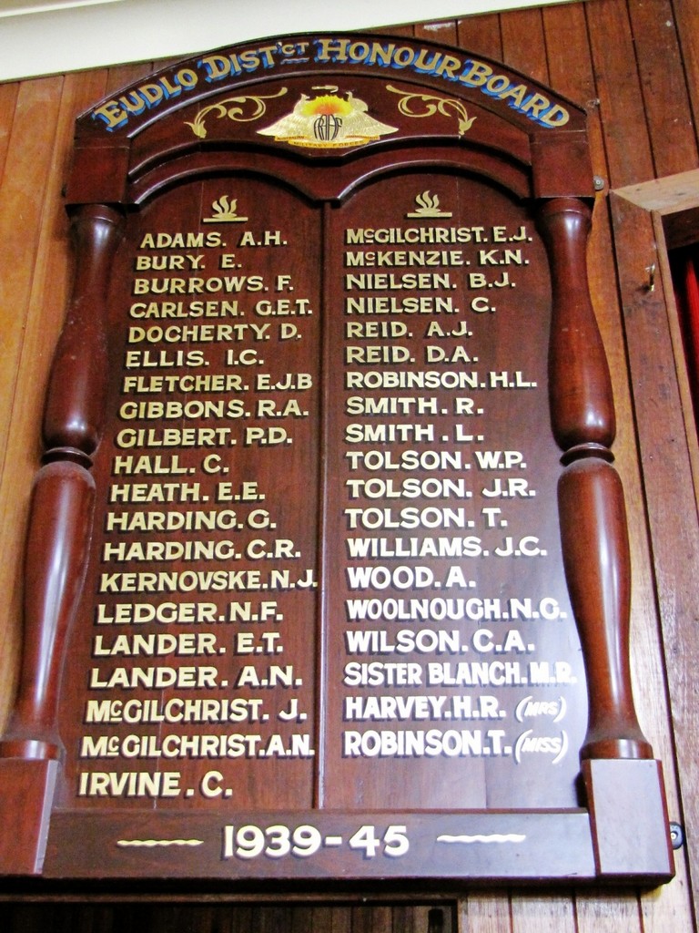 Eudlo District 1939–1945 Honour Board