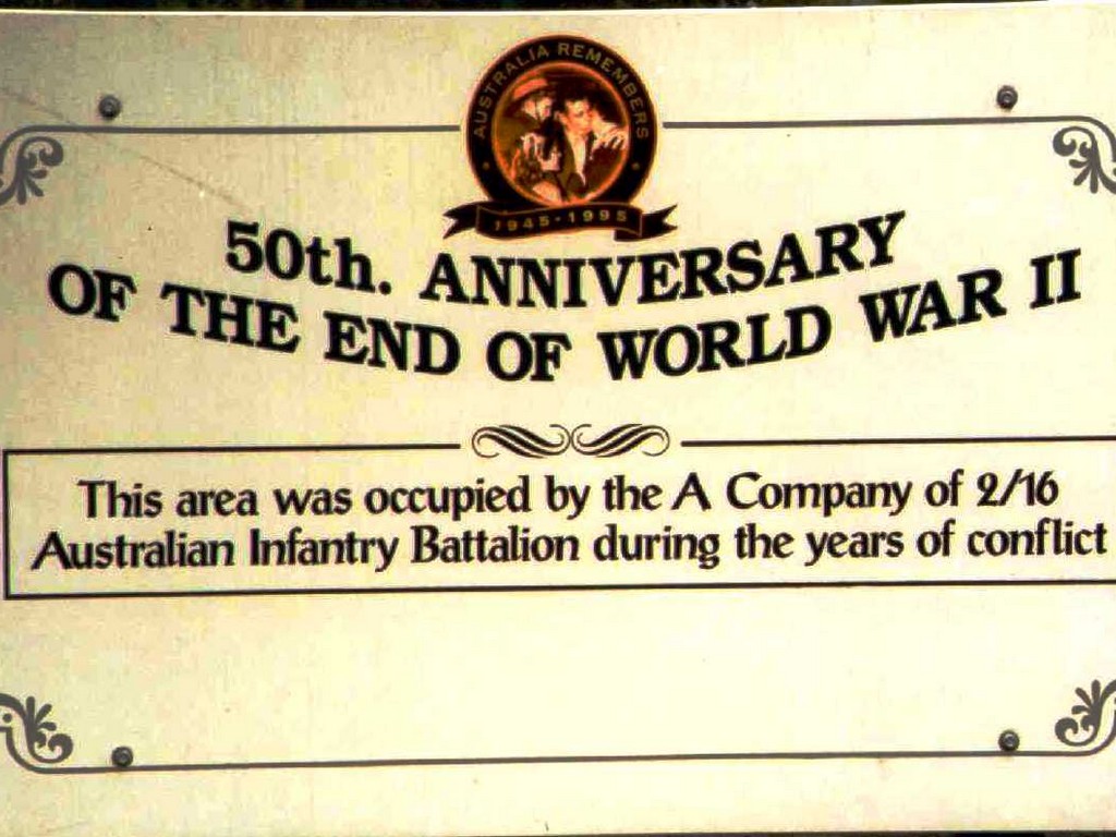 Eudlo War Memorial Plaque