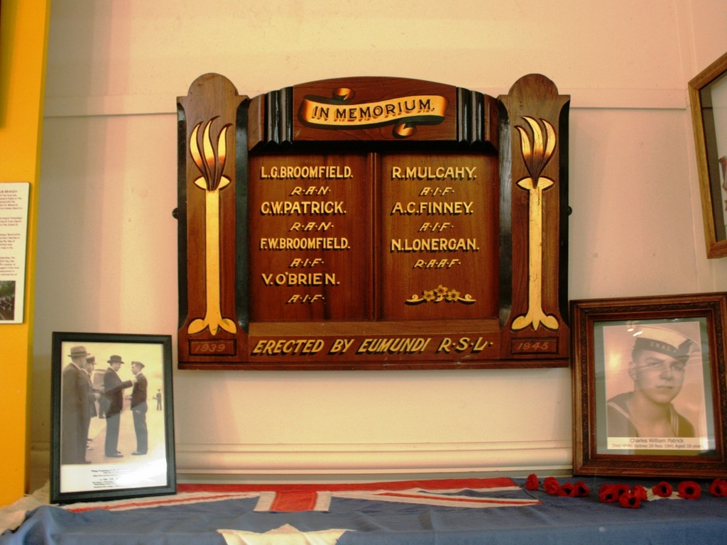 Eumundi RSL 1939–1945 Honour Board