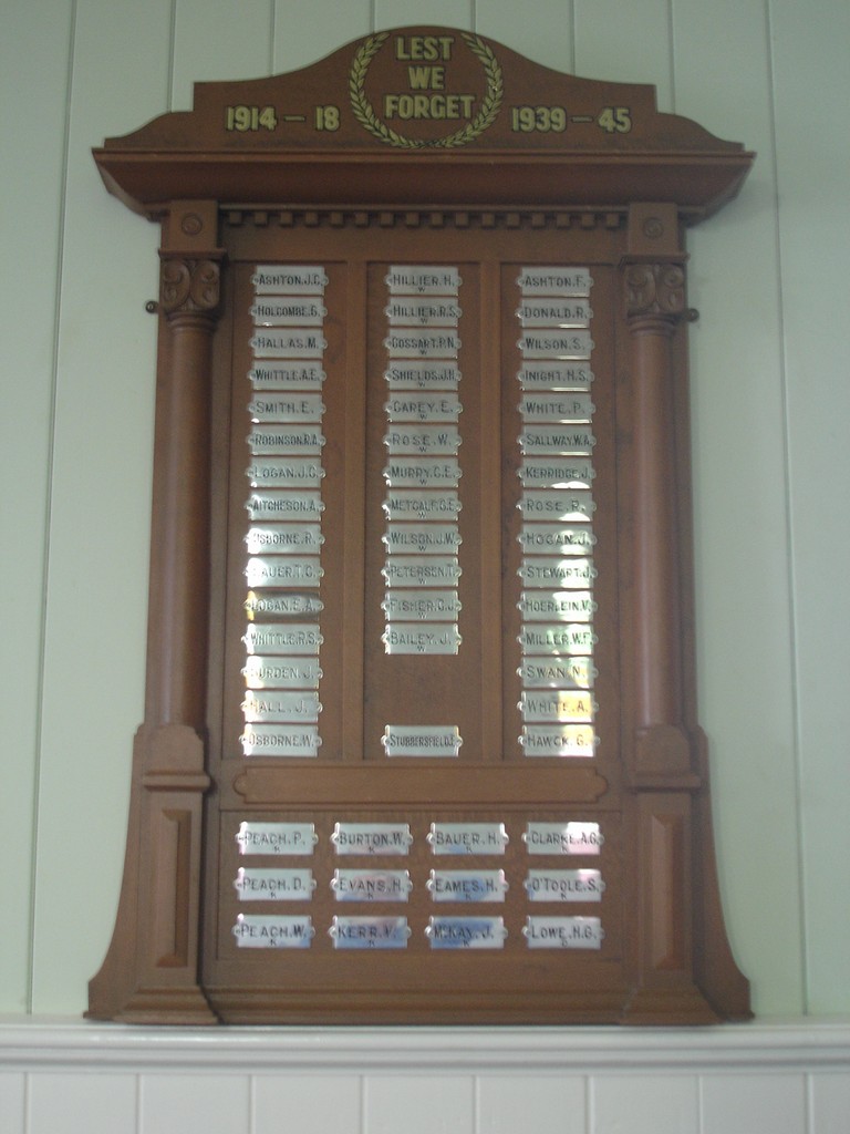 Photo of Gatton Congregational Church Roll of Honour