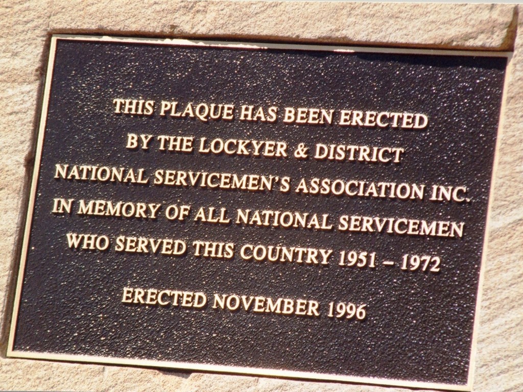 Gatton National Servicemans Memorial - Panel