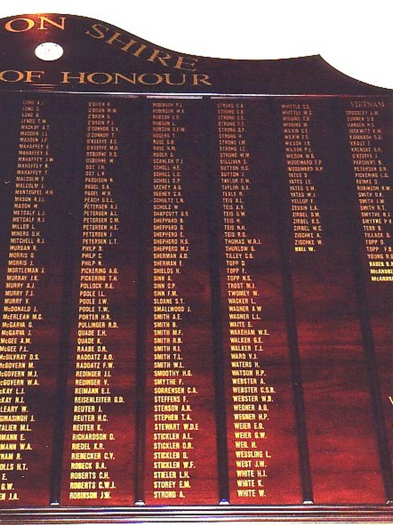 Gatton Shire Roll of Honour