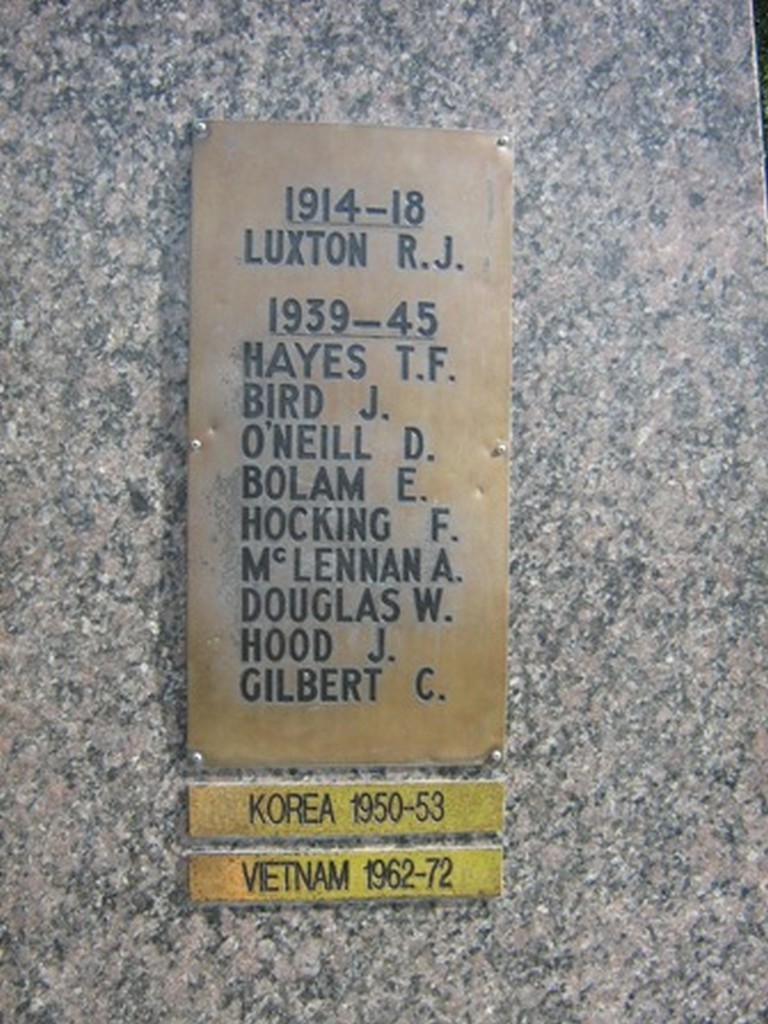 Honour Board at Giru War Memorial