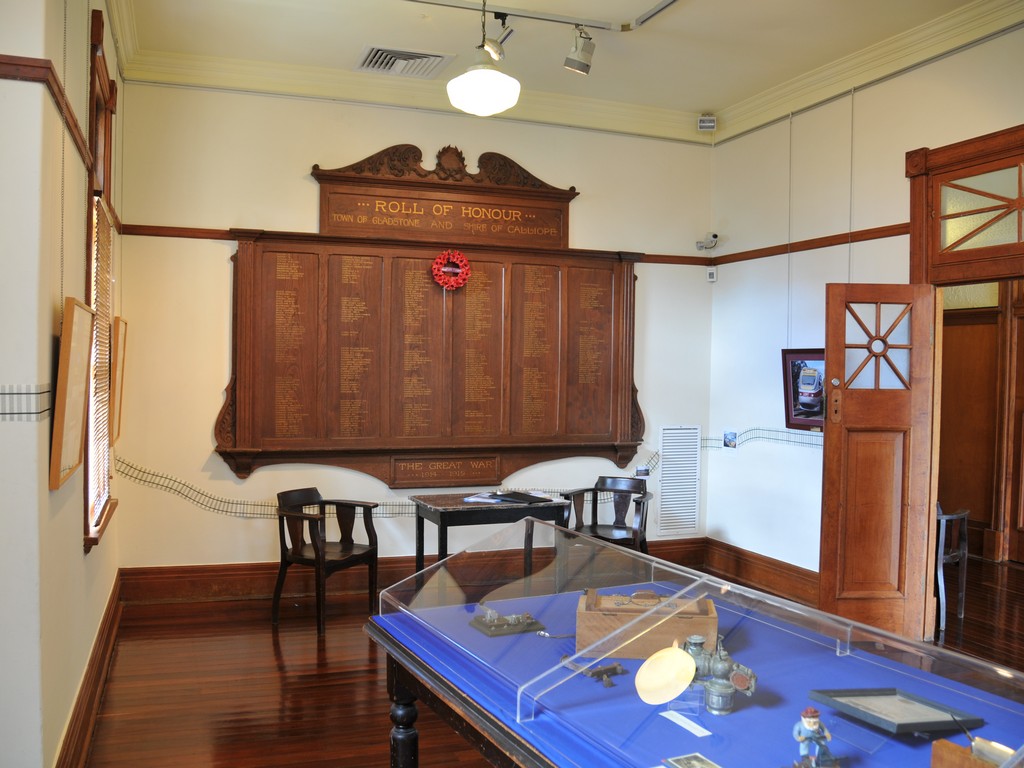 Honour Board mounted in the Museum room.