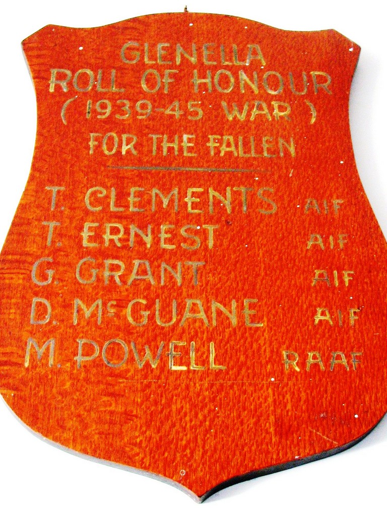 Glenella State School Honour Baord 1939–1945