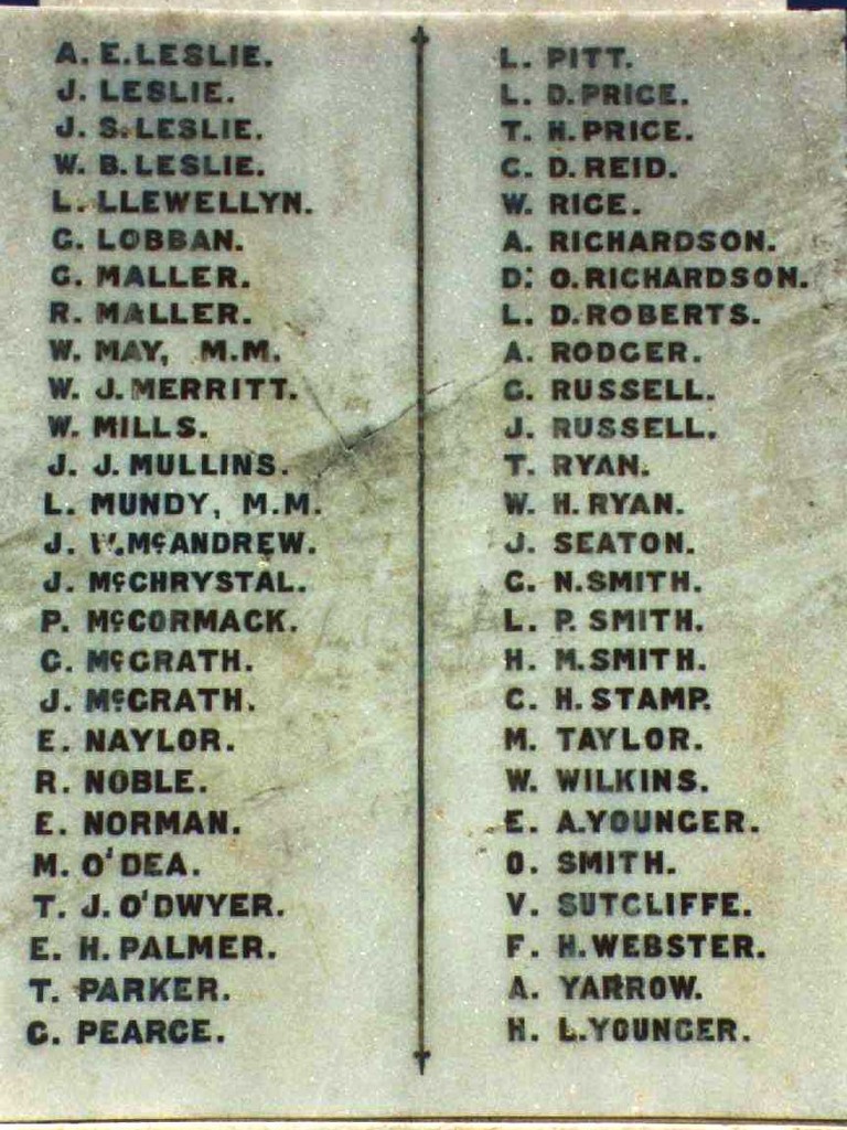 Goodna War Memorial Plaque