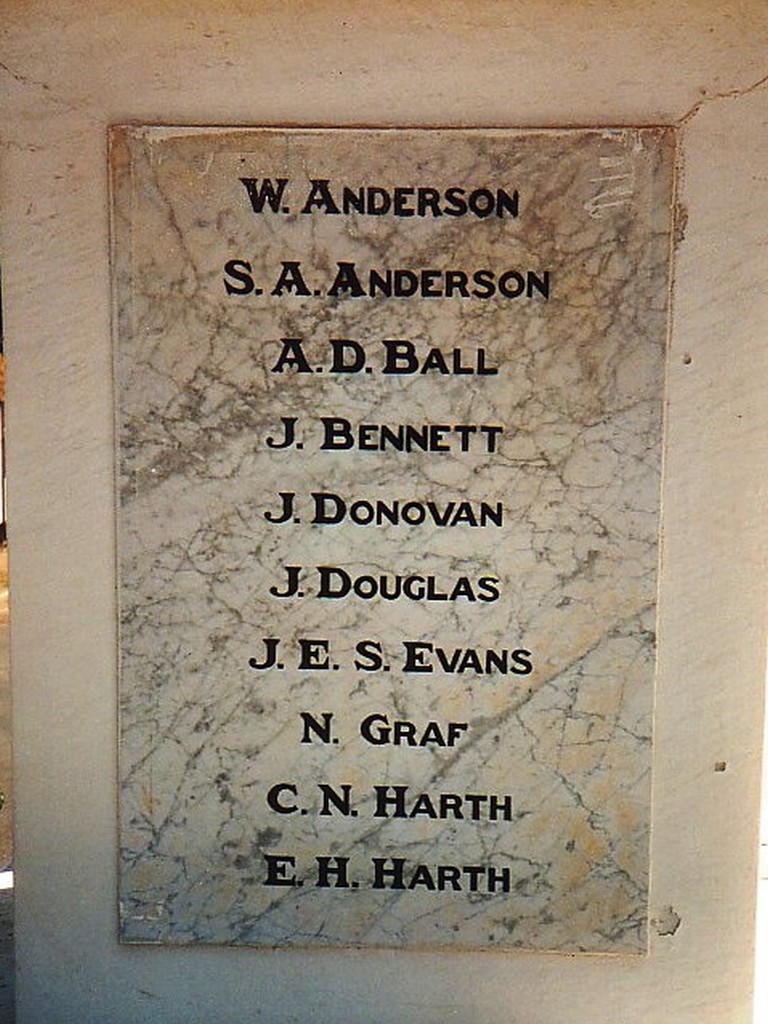 Goombungee War Memorial - Honour Roll