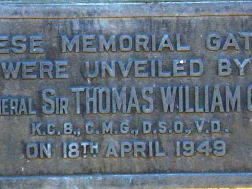 Goondiwindi Memorial Gates Plaque
