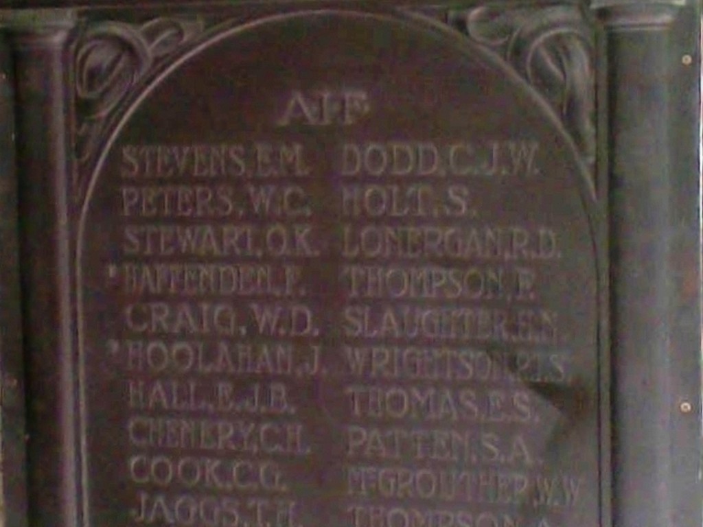 Government Printing Office Honour Roll 1914-1919