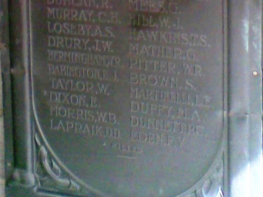 Government Printing Office Honour Roll 1914-1919