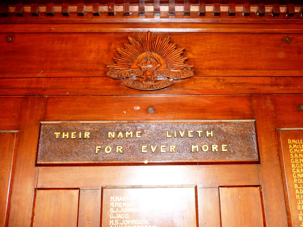 Gracemere Honour Board - detail