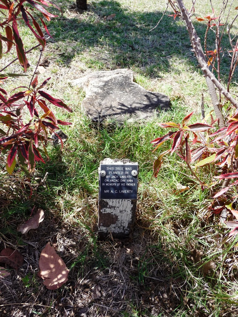 Gracemere Memorial Trees and Plaques - 2009