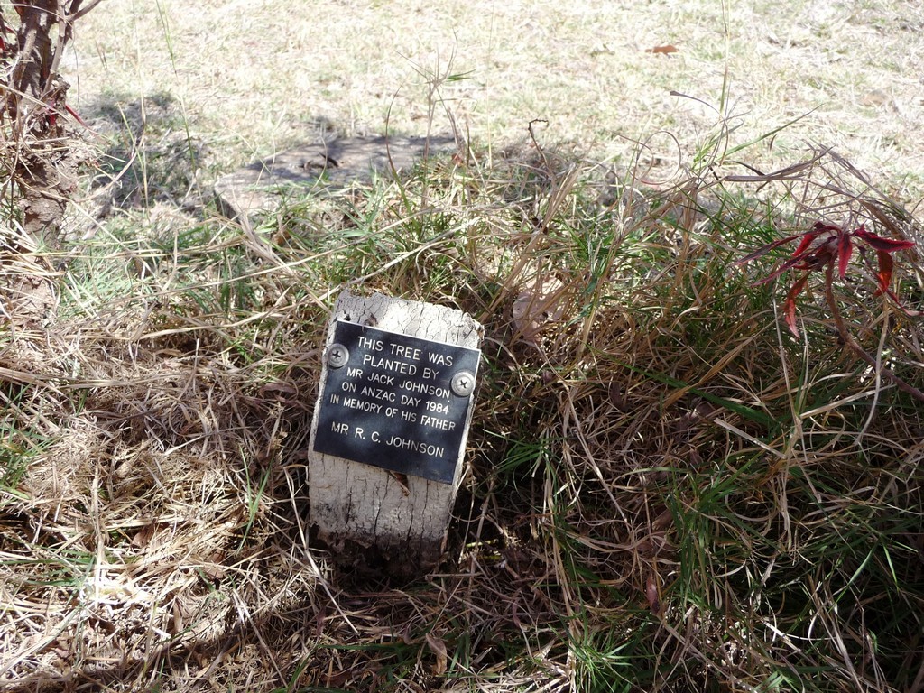 Gracemere Memorial Trees and Plaques - 2009